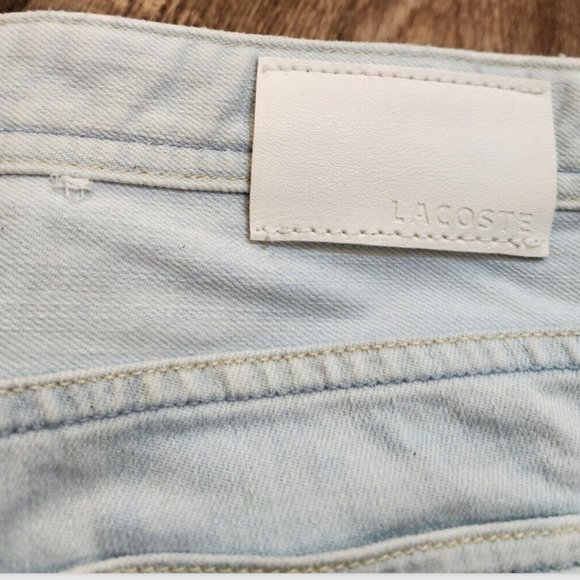 ๐HP๐Lacoste Devanlay Ultra Bleach Low Rise Waist Fitted Leg Slim Fit Jeans NWD - Picture 6 of 13